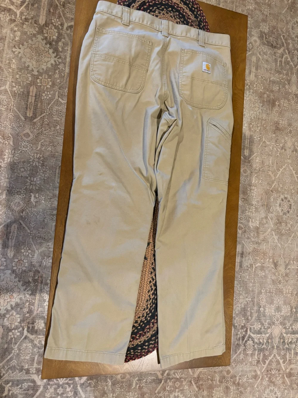 Carhartt Men's Khaki Relaxed Fit Rugged Flex Work Pant 36x32